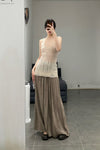 MUTEDANCE cashmere skirt MD23FW88 camel PM95
